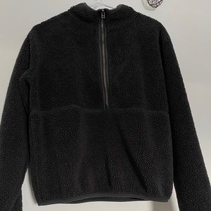 Dark Grey Half Zip Sweater